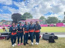 Women Lawn Bowls team of India fight well in commonwealth games 2022